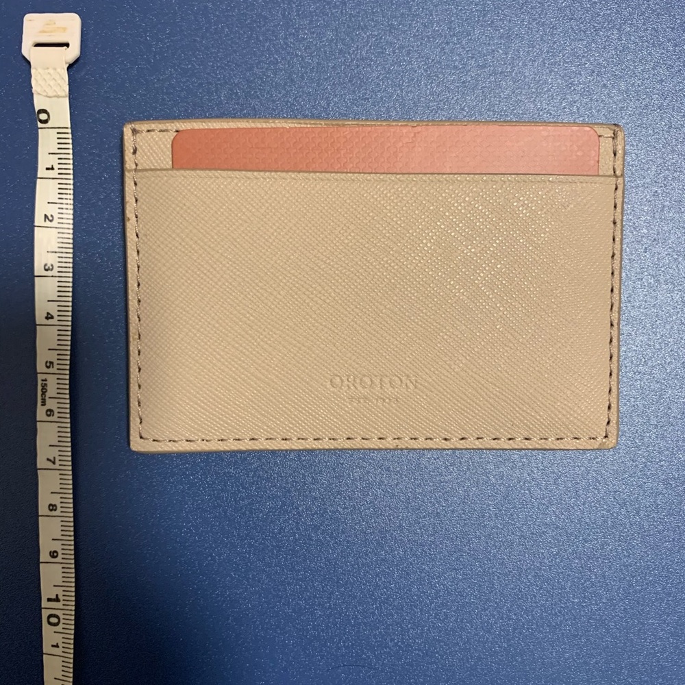 Oroton - 3 Card Sleeve Pouch in Fawn - Picture 10 of 11